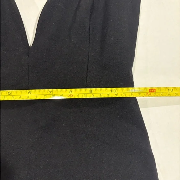 Lulus Deep V-Neck Elegant Black Mini Dress Women’s Size Small - Picture 6 of 8